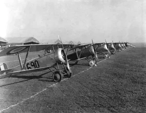 Images Dated 3rd December 2012: British Nieuport 12 airplanes were two-seat reconnaissance aircraft