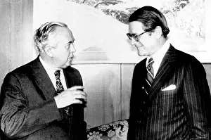 Wilson Prints: British Prime Minister Harold Wilson and Elliot Richardson