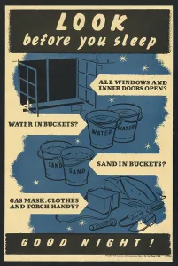 Aerial Bombing Prints: British World War 2 poster