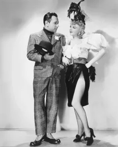 BROADWAY, from left: George Raft, Iris Adrian, 1942