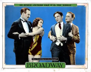 Jealousy Prints: BROADWAY, from left, Robert Ellis, Merna Kennedy, Glenn Tryon, Thomas E. Jackson, 1929