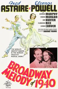 Dancers Prints: BROADWAY MELODY OF 1940, l-r: Fred Astaire, Eleanor Powell on poster art, 1940