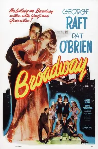 Dancers Prints: BROADWAY, US poster art, from left: George Raft, Janet Blair, 1942