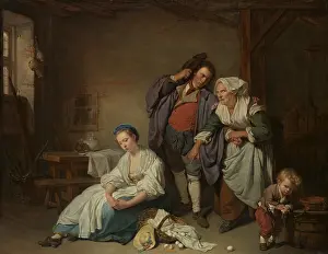 Rococo Prints: BROKEN EGGS, by Jean-Baptiste Greuze