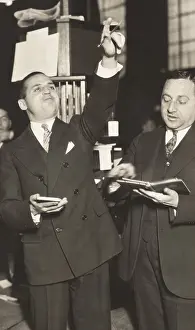 Wall Street Prints: Two brokers at New York Curb Exchange Building in 1929