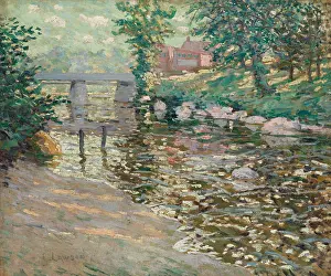Rocks Prints: THE BRONX RIVER, by Ernest Lawson