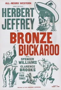 THE BRONZE BUCKAROO, US poster art, 1939