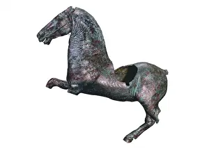 Bronze Prints: Bronze horse. Roman art. Sculpture on bronze