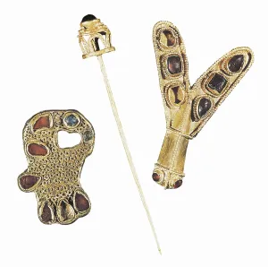 Merovingians Prints: Brooches from the 7th c. Merovingian art