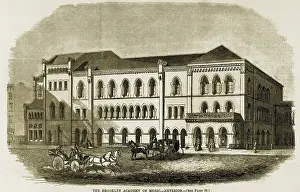 Brooklyn Prints: The Brooklyn Academy of Music in 1861, shortly after its completion