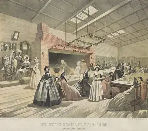 Restaurant Prints: At the Brooklyn Sanitary Fair, a New England Kitchen served customers to raised money for the U