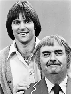 Jenner Prints: Bruce Jenner with Bob Keeshan in August 1978