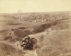 Hunting Prints: Brule Sioux camp of 2, 000 after the Wounded Knee Massacre