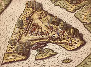 Canoe Prints: BRY, Theodor de (1528-1598); LE MOYNE DE MORGUES