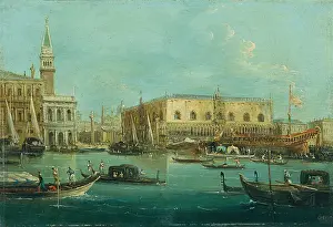 Sailing Ship Prints: The Bucintoro in front of Palazzo Ducale