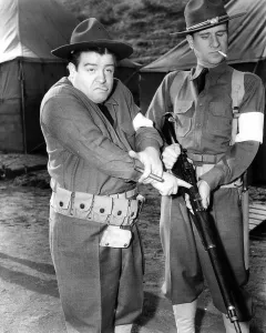 Caught Prints: BUCK PRIVATES, from left: Lou Costello, Bud Abbott, 1941