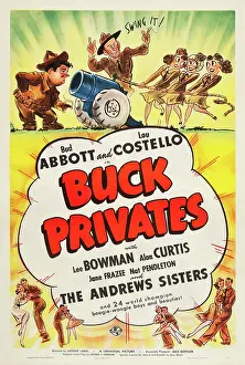 Andrews Sisters Prints: BUCK PRIVATES, Lou Costello, Bud Abbott, The Andrews Sisters, 1941