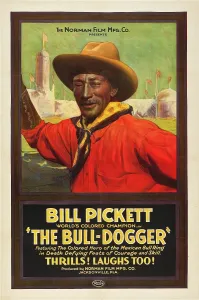 Bill Prints: THE BULL-DOGGER, Bill Pickett, 1921
