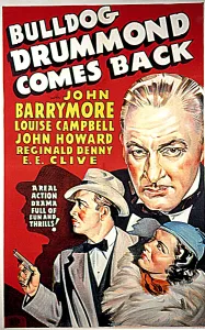 Campbell Prints: BULLDOG DRUMMOND COMES BACK, John Howard, Louise Campbell, John Barrymore, 1937