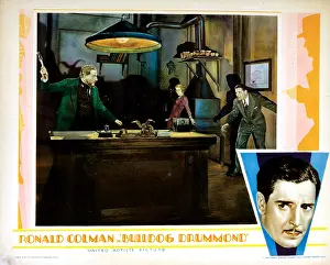 Villain Prints: BULLDOG DRUMMOND, lobbycard, from left: Lawrence Grant