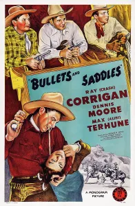 Crash Prints: BULLETS AND SADDLES, top l-r: Max Terhune