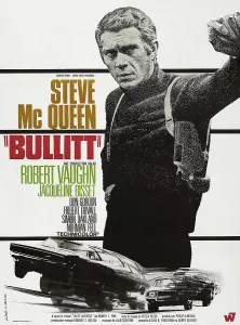 French Poster Prints: BULLITT, Steve McQueen on French poster art, 1968