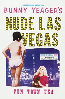 Bare Back Prints: BUNNY YEAGER'S NUDE LAS VEGAS, poster art, Bunny Yeager (right), 1964