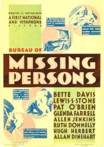2009 Prints: BUREAU OF MISSING PERSONS, midget window card, 1933