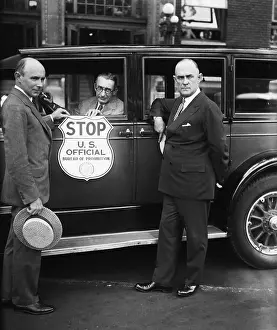 Vehicle Prints: Bureau of Prohibition car used by Treasury agents when stopping suspected vehicles