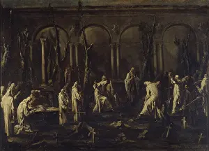 Digging Prints: Burial of a Trappist monk (Sepoltura di un frate trappista)
