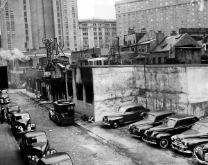 Burned Prints: Burned out building that housed the Coconut Grove Nightclub where 492 were killed and 214 injured on Nov
