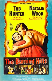 Laying Down Prints: THE BURNING HILLS, l-r: Natalie Wood, Tab Hunter, 1956