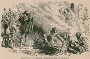 Treason Prints: Burning at the stake, one of the most a brutal forms of capital punishment