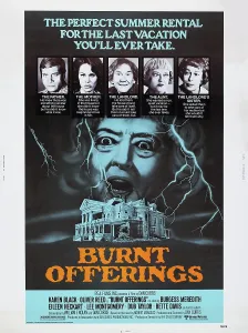 Burgess Prints: BURNT OFFERINGS, US poster, top from left: Oliver Reed