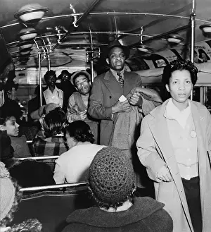 Baltimore Prints: Bus bound for the African American section of Baltimore