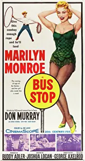 Murray Prints: BUS STOP, l-r: Don Murray, Marilyn Monroe on U