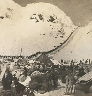 Natural Resource Prints: The business community at the base of Chilcoot Pass in Alaska, winter 1897-98