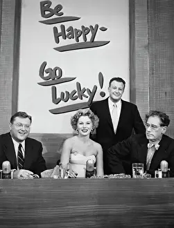 Television Prints: THIS IS SHOW BUSINESS, from left: Sam Levenson