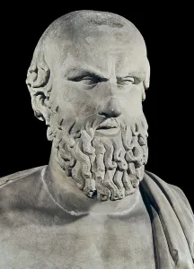 5th C Prints: Bust of Aeschylus. 5th c. BC. Greek art