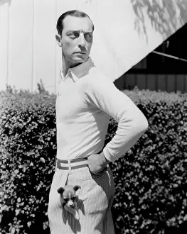 Puppy Prints: Buster Keaton with a puppy in his pocket