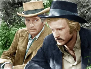 BUTCH CASSIDY AND THE SUNDANCE KID, from left: Paul Newman, Robert Redford, 1969. TM and Copyright 20th Century Fox Film Corp. All rights reserved/Courtesy: Everett Collection
