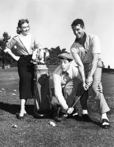 Golf Club Prints: THE CADDY, from left, Donna Reed, Jerry Lewis, Dean Martin 1953