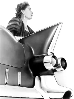 Automobile Prints: Cadillac Fin, 1950's. Courtesy: CSU Archives / Everett Collection