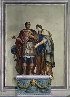 Character Prints: Caesar and Calpurnia, by Giovan Battista Canal