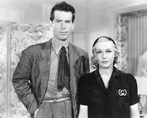 Madeleine Prints: CAFE SOCIETY, from left: Fred MacMurray, Madeleine Carroll, 1939
