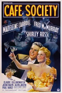 Madeleine Prints: CAFE SOCIETY, US poster, from left: Fred MacMurray, Madeleine Carroll, 1939
