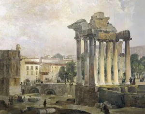 Panorama Prints: CAFFI, Ippolito (1809-1866). The Forum