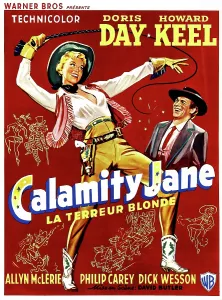 Whip Prints: CALAMITY JANE, Doris Day, Howard Keel, (Belgian poster art), 1953