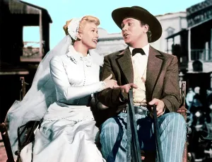 Wedding Dress Prints: CALAMITY JANE, from left: Doris Day, Howard Keel, 1953