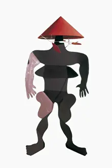 Alexander 1898 1976 Prints: CALDER, Alexander (1898-1976). Critter au chapeau rouge et boucles d'oreilles